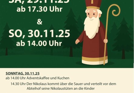 Nikolausmarkt im Abteihof, © facebook/Aktiv für Bollendorf Nikolausmarkt im Abteihof, © facebook/Aktiv für Bollendorf