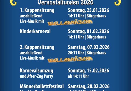 Veranstaltungsübersicht 2026, © Veranstalter Veranstaltungsübersicht 2026, © Veranstalter
