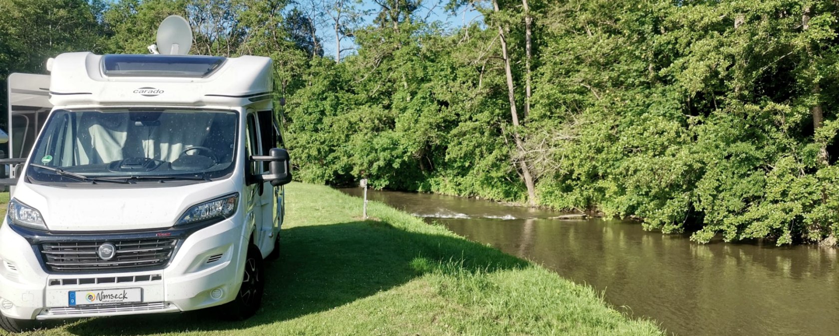 Camper an der Nims, © Camping Nimseck, Irrel Camper an der Nims, © Camping Nimseck, Irrel