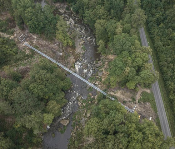 Aufbau Hängebrücke Irreler Wasserfälle, © Naturpark Südeifel/Thomas Urbany Aufbau Hängebrücke Irreler Wasserfälle, © Naturpark Südeifel/Thomas Urbany