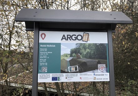 Informationstafel ARGO an der Meilbrück, © Tourist-Information Bitburger Land Informationstafel ARGO an der Meilbrück, © Tourist-Information Bitburger Land