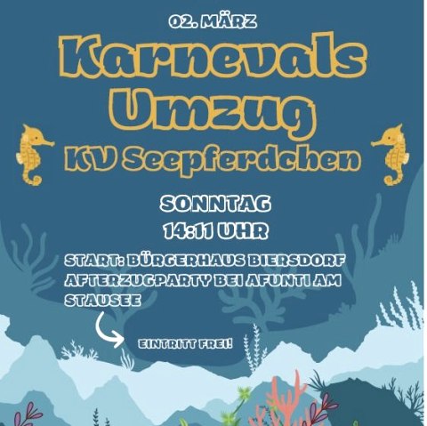 Karnevalsumzug Biersdorf Info, © Veranstalter Karnevalsumzug Biersdorf Info, © Veranstalter