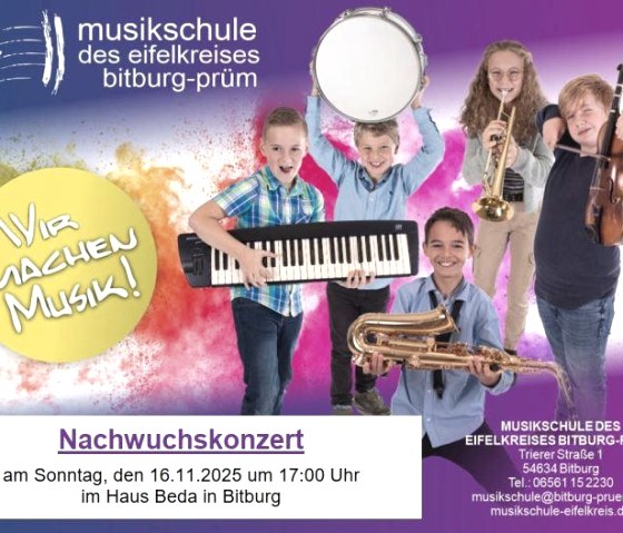 Nachwuchskonzert_Plakat, © Kulturzentrum Haus Beda Nachwuchskonzert_Plakat, © Kulturzentrum Haus Beda