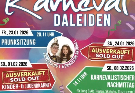 Plakat Karneval Daleiden 2023, © Karnevalsfreunde Daleiden Plakat Karneval Daleiden 2023, © Karnevalsfreunde Daleiden