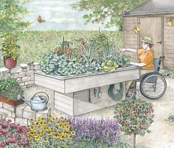 Gartenkultur-Eifel Hochbeet, © Naturpark Südeifel/Sabine Dubb Gartenkultur-Eifel Hochbeet, © Naturpark Südeifel/Sabine Dubb