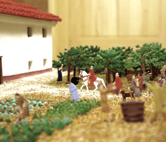 Modell der Römischen Villa Holsthum 2, © Elke Wagner Modell der Römischen Villa Holsthum 2, © Elke Wagner