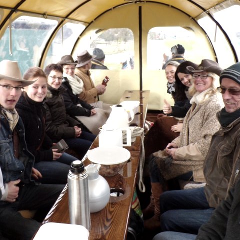 Planwagenfahrt, © River Ranch / Kristina Bachmann Planwagenfahrt, © River Ranch / Kristina Bachmann