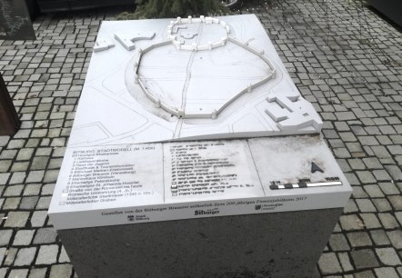 Stadmodell Bitburg weiß, © TI Bitburger Land Stadmodell Bitburg weiß, © TI Bitburger Land