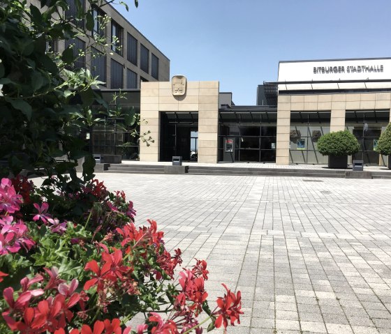 Bitburger Stadthalle Außenansicht, © TI Bitburger Land Bitburger Stadthalle Außenansicht, © TI Bitburger Land