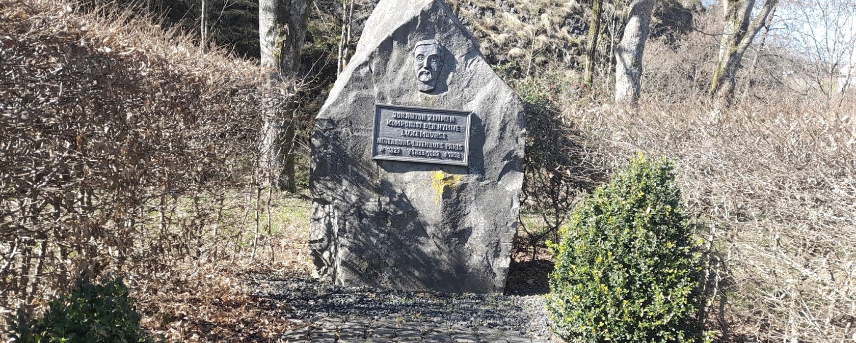 Gedenkstein Johann Anton Zinnen, &copy; Felsenland S&uuml;deifel Tourismus GmbH