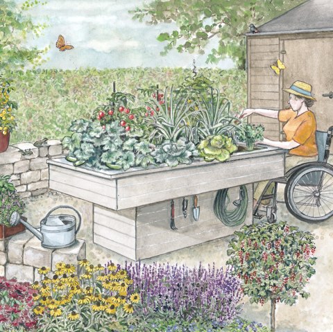 Gartenkultur-Eifel Hochbeet, &copy; Naturpark S&uuml;deifel/Sabine Dubb