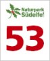 South Eifel Nature Park logo with red number 53 and green leaf motif.