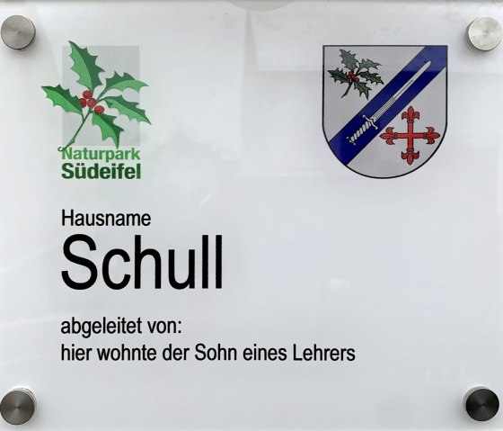 Hausnamen in Ferschweiler, &copy; Naturpark S&uuml;deifel/Ansgar Dondelinger