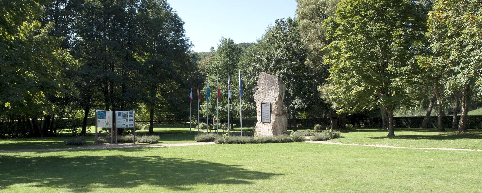 European monument at the border triangle