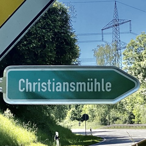 Wegweiser Christiansmühle, © Christians Mühle