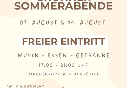 Gronner Sommerabend, © Dorffördervereirein Mir Gronner Körperich e.V.