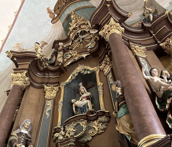 Interior view of the pilgrimage church in Weidingen, © Felsenland Südeifel Tourismus GmbH, AC Krebs