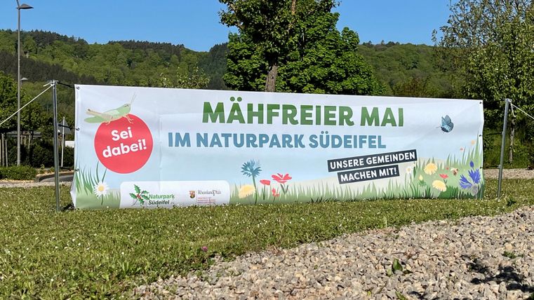 Banner Mähfreier Mai in Irrel