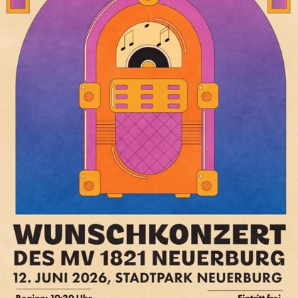 Ein Plakat für das Jahreskonzert des Musikvereins Neuerauburg, das am 23. November 2024 in der Stadthalle stattfindet. Der Titel des Konzerts lautet „Auf hoher See“ und der Eintritt ist frei.