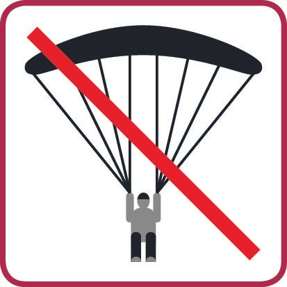 Keine Gleitschirme