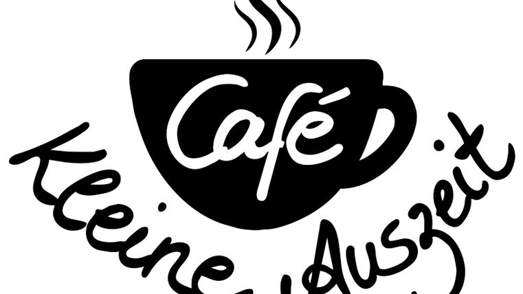 A stylized coffee cup with the inscription "Café Kleine Auszeit". The logo conveys a cozy atmosphere.