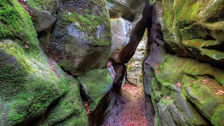 Felsen in der Teufelsschlucht