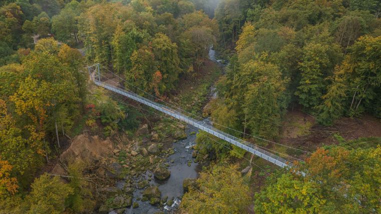 Hängebrücke über den Irreler Wasserfällen