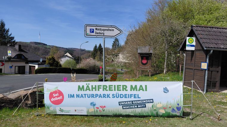 Banner Mähfreier Mai in Dasburg