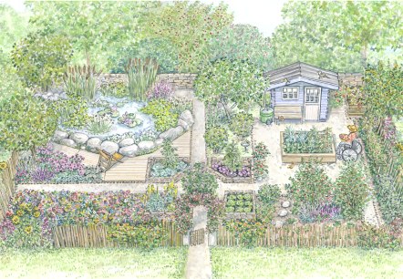 Beispiel Gartenanlage, &copy; Naturpark S&uuml;deifel/Sabine Dubb