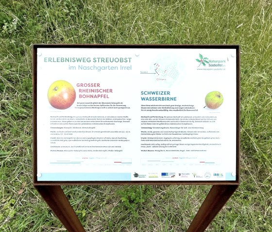 Info-Tafel Naschgarten Irrel, &copy; Naturpark S&uuml;deifel/Ansgar Dondelinger