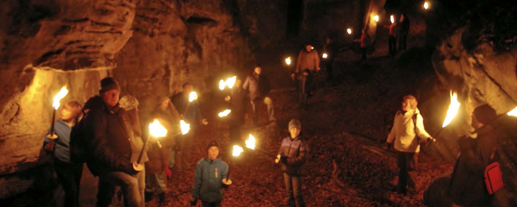 Fackelwanderng in der Teufelsschlucht, &copy; Felsenland S&uuml;deifel Tourismus GmbH