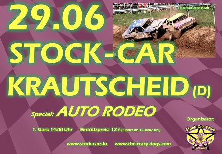 Plakat, © Stock-Car Team The Crazy Dogs Clervaux