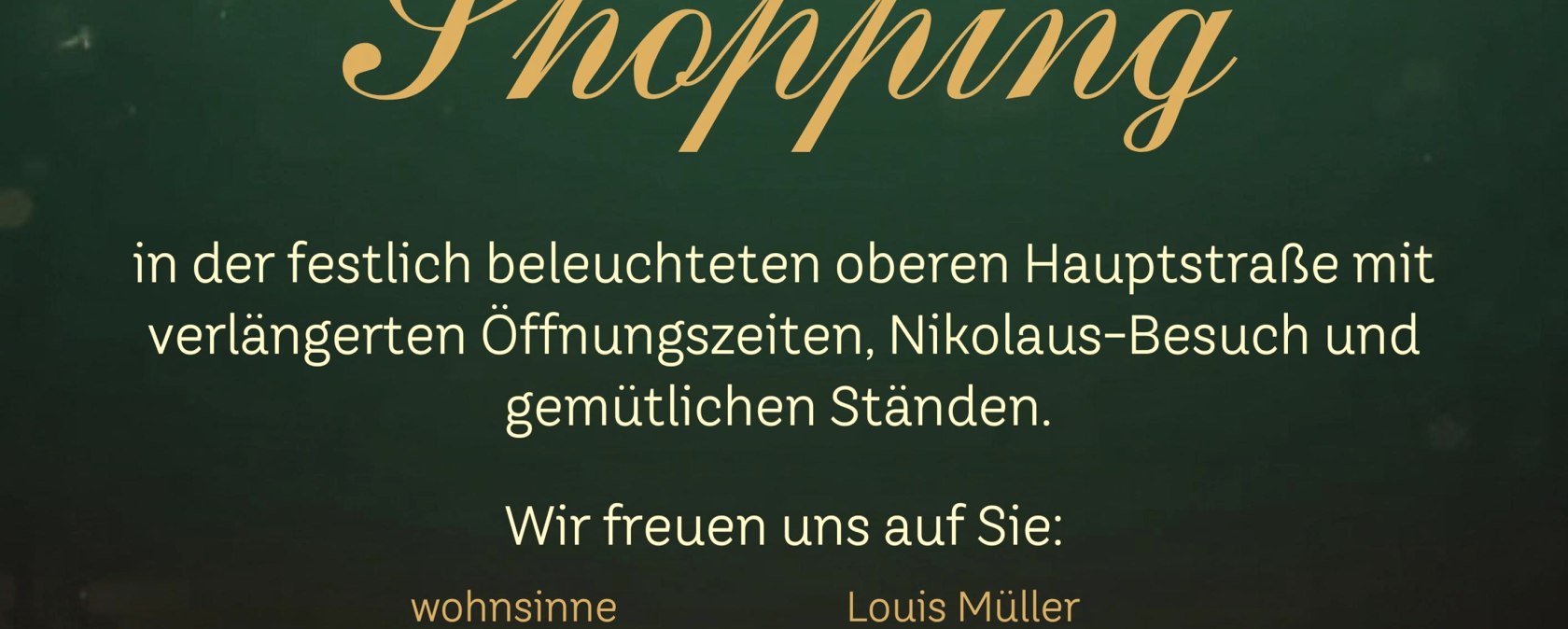 Plakat Light Night Shopping, © Veranstalter