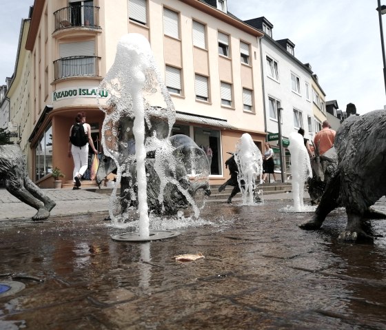 G&auml;&szlig;estrepper Brunnen Fu&szlig;g&auml;ngerzone, &copy; TI Bitburger Land
