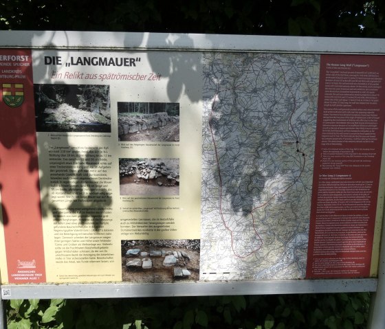 Tafel Langmauer, &copy; TI Bitburger Land