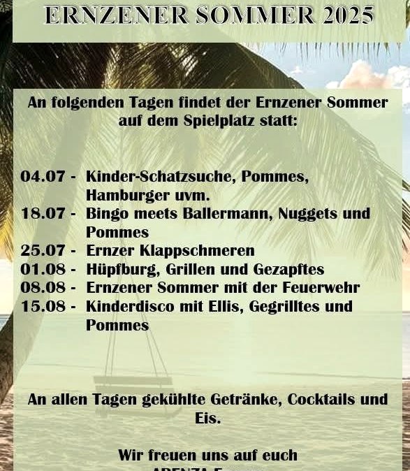 Ernzener Sommer 2025, © Gemeinde Ernzen
