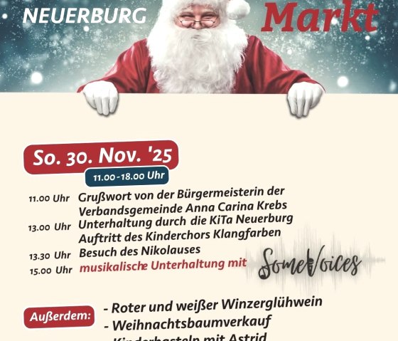 Programm Neuerburger Weihnachtsmarkt, © Vereinsgemeinschaft Neuerburg