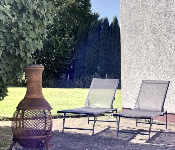 Liegen auf der Terrasse