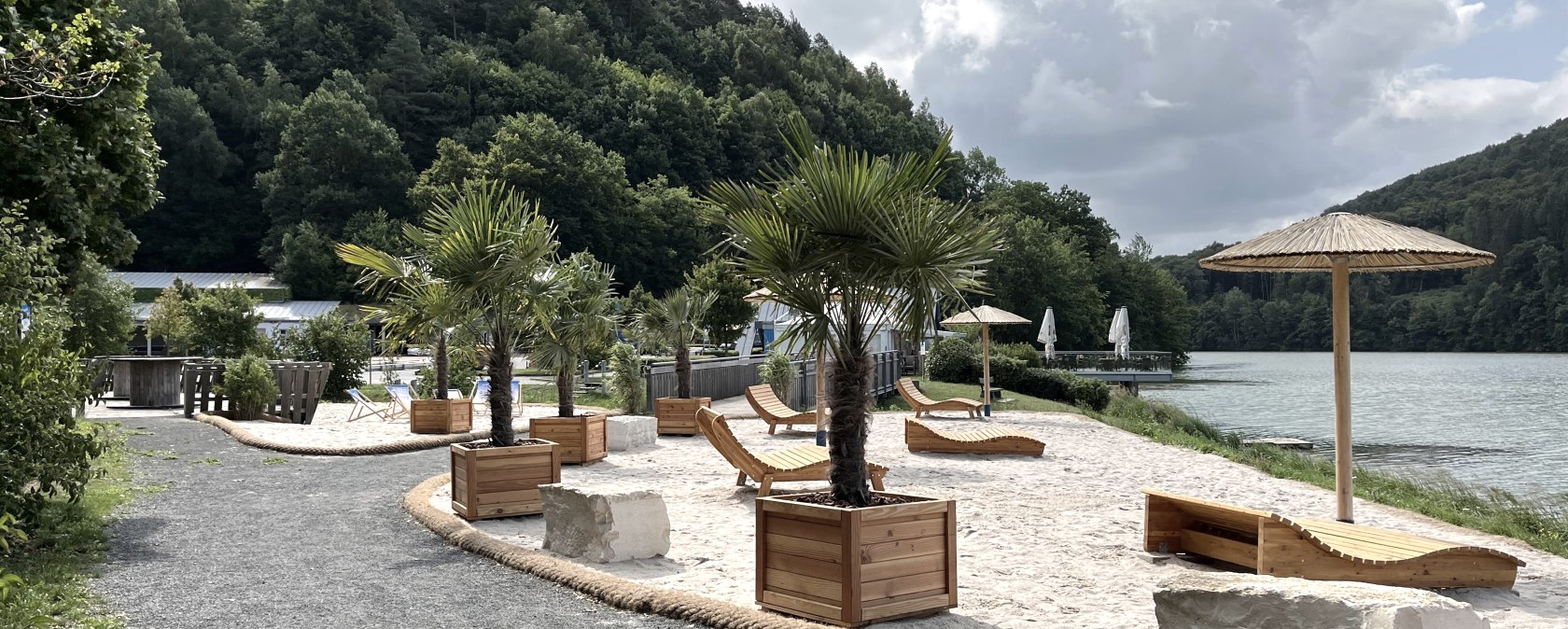 Strand am Stausee, © TI Bitburger Land