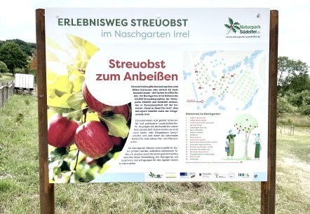 Starttafel Naschgarten Irrel, &copy; Naturpark S&uuml;deifel/Ansgar Dondelinger