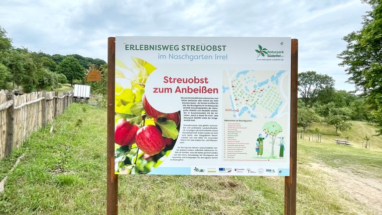 Starttafel im Naschgarten