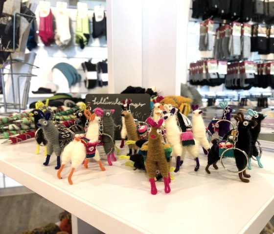 Souvenirs aus der Chrissis Alpaka-Kiste, &copy; TI Bitburger Land