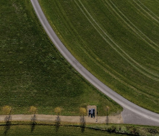 Komfort-Weg Ammeldingen Luftaufnahme, © Naturpark Südeifel/Philipp Köhler