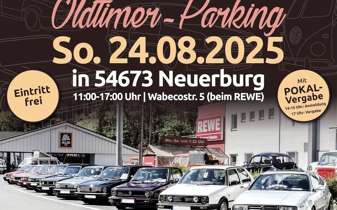VW Oldtimer-Parking, © VW Altblech Neuerburg