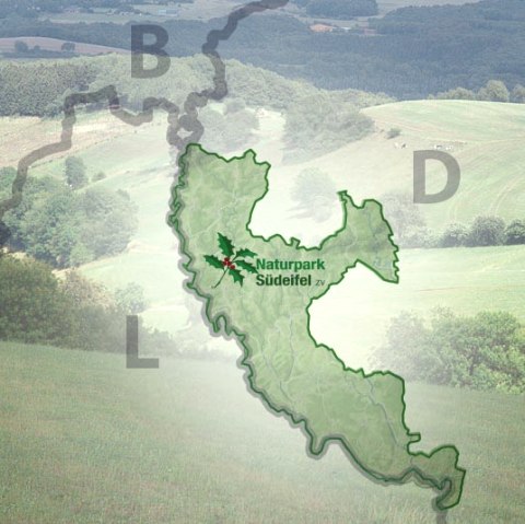 Lage des Naturparks S&uuml;deifel, &copy; NP S&uuml;deifel ZV