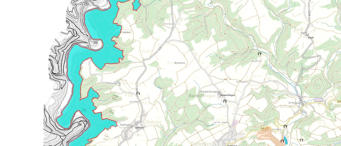 NSG Mittleres Ourtal, &copy; LANIS / GeoBasis-DE / LVermGeoRP