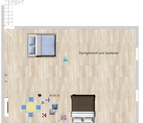 Grundriss Dachgeschoss/Spielzimmer, &copy; Bermes