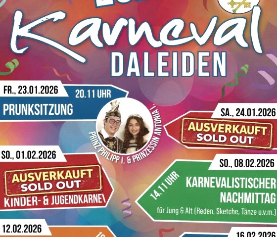 Plakat Karneval Daleiden 2023, &copy; Karnevalsfreunde Daleiden