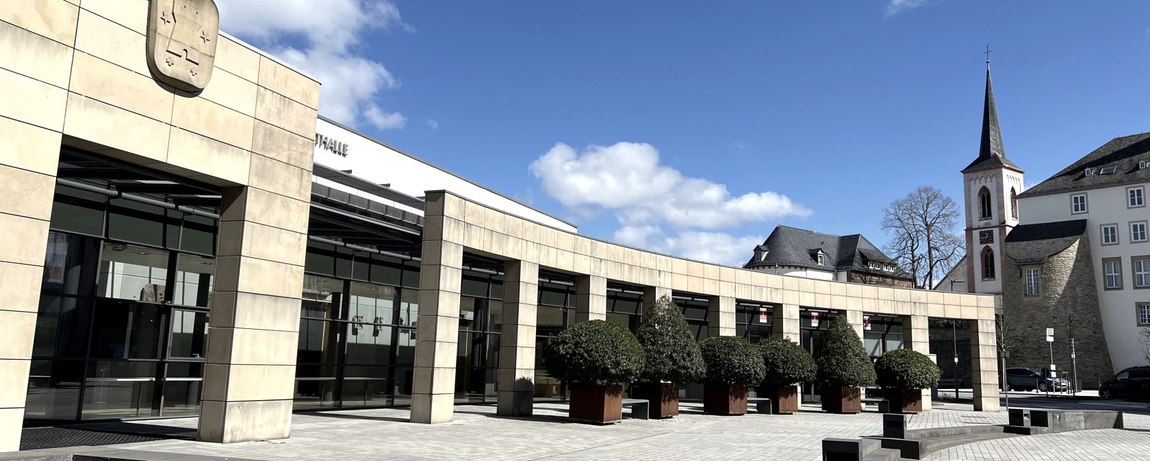 Au&szlig;enansicht Bitburger Stadthalle, &copy; TI Bitburger Land