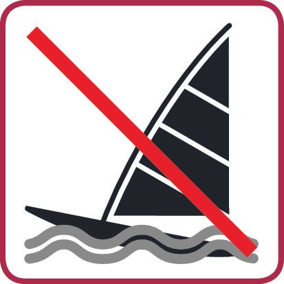 Wassersport verboten